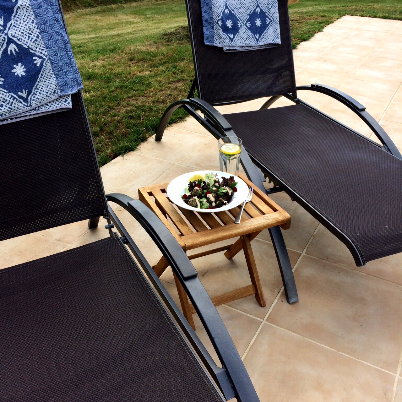 poolside lunch
